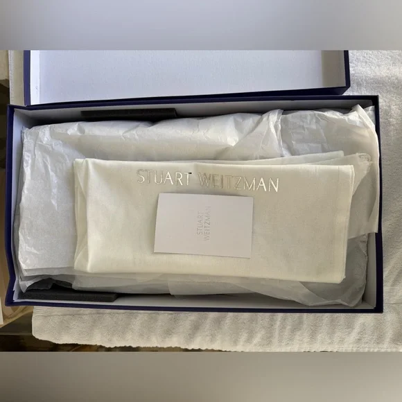 Stuart Weitzman Tieland Over-The-Knee Black Suede Boots - Picture 11 of 11